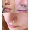 IUDWCG 24 Pieces Stainless Steel Nose Ring Seamless Round Earrings