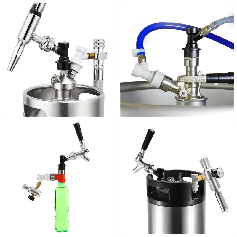 5 Pairs Ball Lock Keg Quick Disconnect, 5/16” & 1/4”