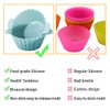 Silicone Cupcake Baking Cups 24 Pack Upgraded Reusable Muffin Liners