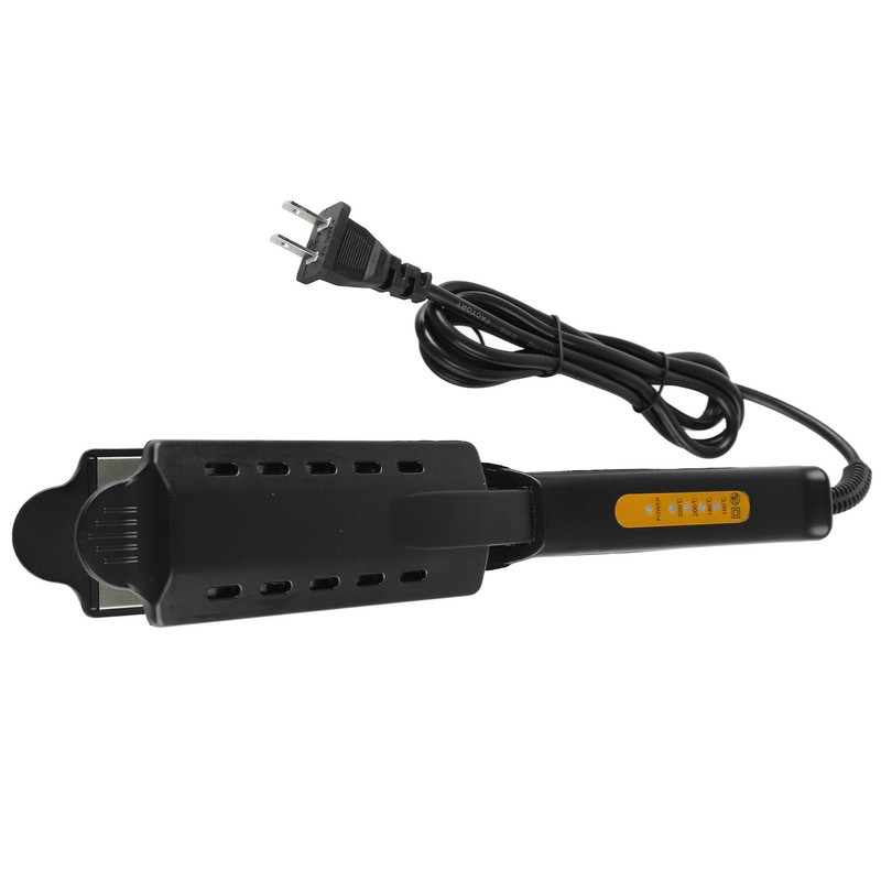Hair Straightener Wide Steam Flat 4 Level Adjustable Temperature Black