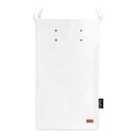 Deeablo New York - Sustainable Reusable Indoor Recycling Bin for Kitchen, Multipurpose Recycle Bin, Large Recycling Bins for Home, Washable Paper Bag for Recycling (White)