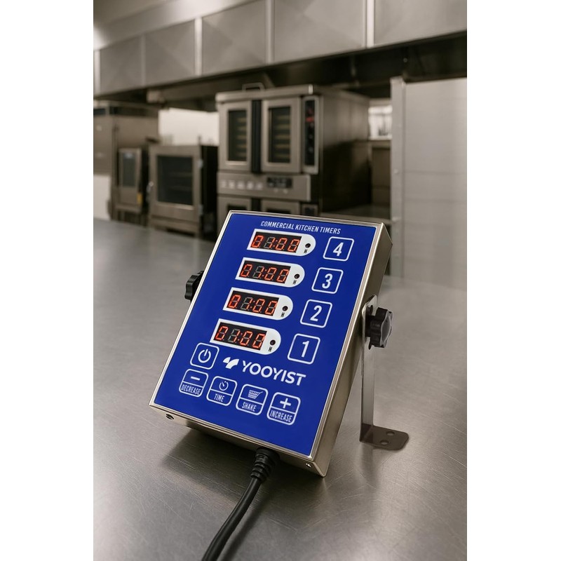 Precision Kitchen Timers for Cooking – 4 Channel Commercial Kitchen