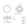 Osmi Electric MASSIVE Special Speaker, Waterproof, Embedded Type, OE-180WRII Low