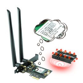 Ubit WiFi 6E AX210 PCIE WiFi Card Extends to 6GHz (6GHz/5GHz/2.4GHz),Wireless Adapter Up to 5400Mbps,BT5.3,OFDMA,MU-MIMO,Ultra-Low Latency,Support Win 11/10 64bit Only