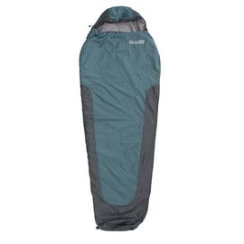 Where Tomorrow Small and Light Sleeping Bag - Ultralight 700 g, Small Pack Size 26 x 14 cm, Ideal Heat Control - 220 x 80 x 50 cm - for Outdoor, Camping, Camping - Goblin Blue/Grey