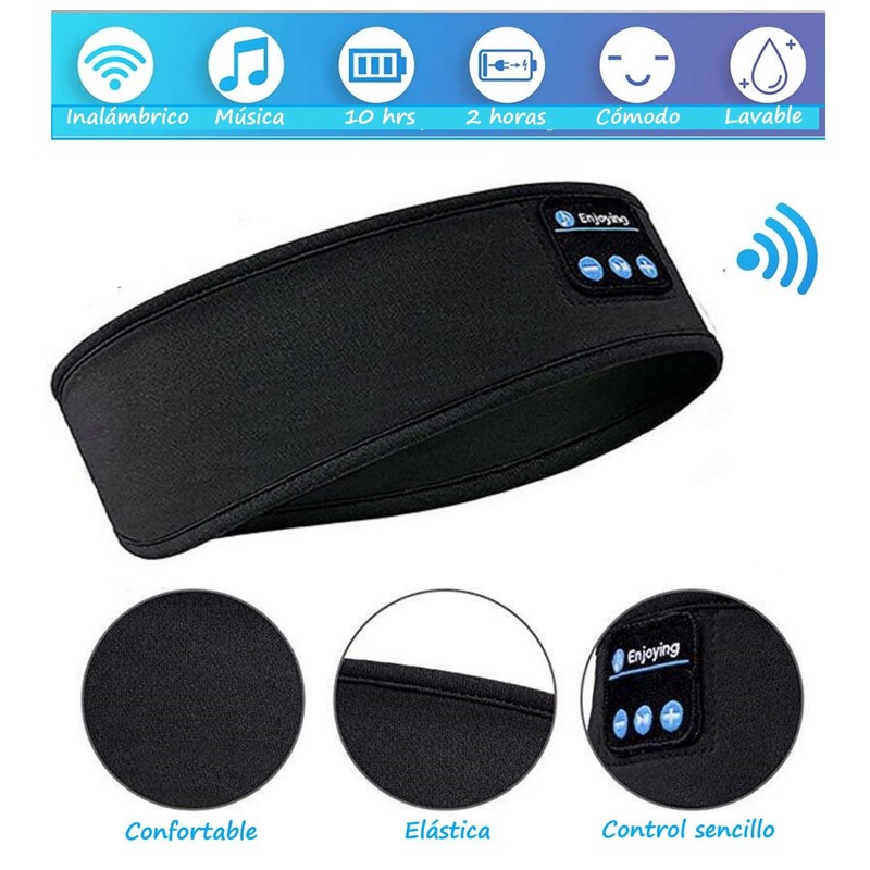 Banda con AUDIFONOS Bluetooth, Antiestrés, para EJERCITARSE, para Aprender Idiomas,
