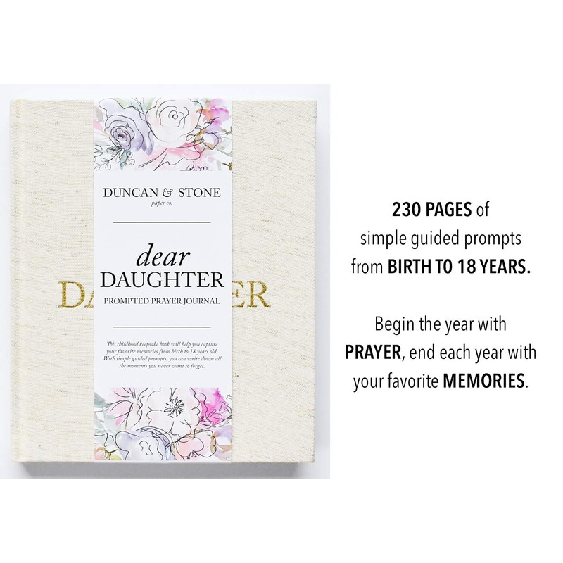 Dear Daughter: A Prompted Prayer Journal & Childhood Keepsake Baby