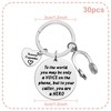 30 PCS Dispatcher Keychain 911 Dispatcher Gifts for Women Men