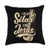 I Play Sitar For Jesus - Christian Throw Pillow