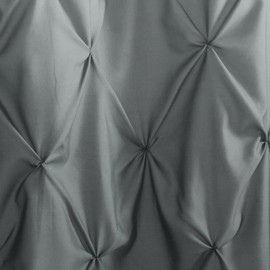 Shower Curtain with Ombre Pintuck Design - Stylish Bathroom Decor, Luxurious Durable Fabric, Machine Washable - Elevate Your Bathing Space with This Trendy and Elegant Home Accessory, 72"x72", Gray