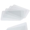 CraftyCrocodile Clear Plastic Placemats Set of 4 - Vinyl Table