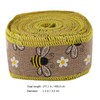 NUOBESTY 1 Roll Honey Bee Ribbons Bumblebee Ribbon Bee Wired