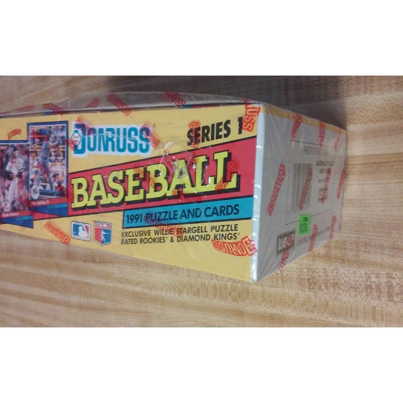 1991 Donruss Series 1 Baseball Card Pack Factory Sealed Box