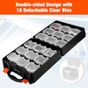 ValueMax Small Parts Organizer Box, Double-Sided Tool Box with 18