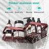 YASONIC Corner Shower Caddy, 3-Pack Adhesive Shower Caddy with Soap