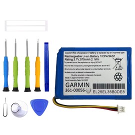 ERYNK 361-00056-08 Rechargeable Battery Compatible with Garmin DriveSmart 5, DriveSmart 55, DriveSmart 61, DriveSmart 65 and DriveSmart 71 GPS Navigator with Tools