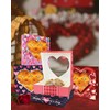 Bakepacker 30pcs Valentine Pie Boxes 8x8x2.5 inches Easy Assemble Macaroon