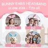 TopTie Easter Bunny Ears Headband for Adults & Kids, Plush