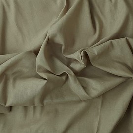 Kt KILOtela - Linen fabric, cotton - for decoration and clothing - patchwork 100 cm length x 150 cm width | beige sand - 1 metre