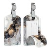 [2 Pieces] Fintie Faux Leather Suitcase Tag, Luggage Tag, ID