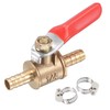 sourcing map Brass Air Ball Valve Shut Off Switch 6mm