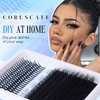 CORUSCATE 80D Cluster Lashes Fluffy Individual Eyelashes Thick D Curl