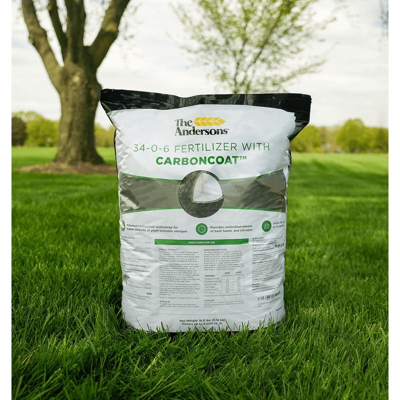 The Andersons Professional-Grade 34-0-6 Fertilizer with CarbonCoat (18 lb. Bag)