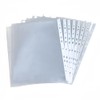 A4 Clear Punched Pockets, 200 Pcs Plastic Sleeves for A4