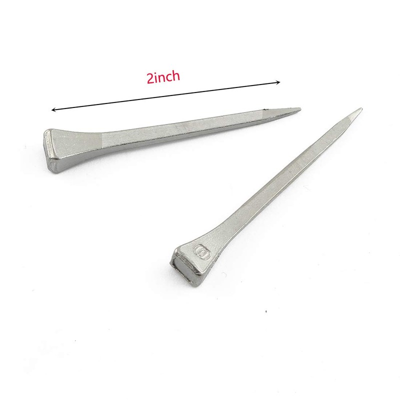 DZS Elec 25pcs E5 Horseshoe Nail 2.1 Inch Copper Plating