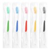 HAIFOTRVA 10Packs Disposable Toothbrushes with Floss,Single Use Individually Wrapped Disposable