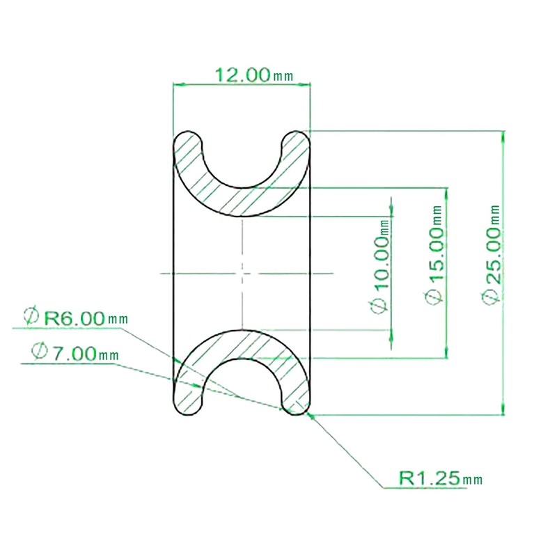 QIQU 4 Low Friction Rings for Sailing Boat (4mm 5mm