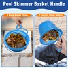 Pool Skimmer Basket Hook, Universal Skimmer Basket Handle for Inground