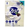 Zest 8-Bar Bath Size Soap, Creamy Cocoa Butter & Shea,