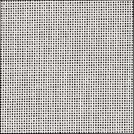 Zweigart Deluxe Mono Orange Line Needlepoint Canvas, 14 Mesh, White 40" X 54"