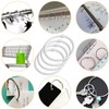 24 Pack Shower Curtain Rings, Rustproof Decorative Shower Curtain Hooks