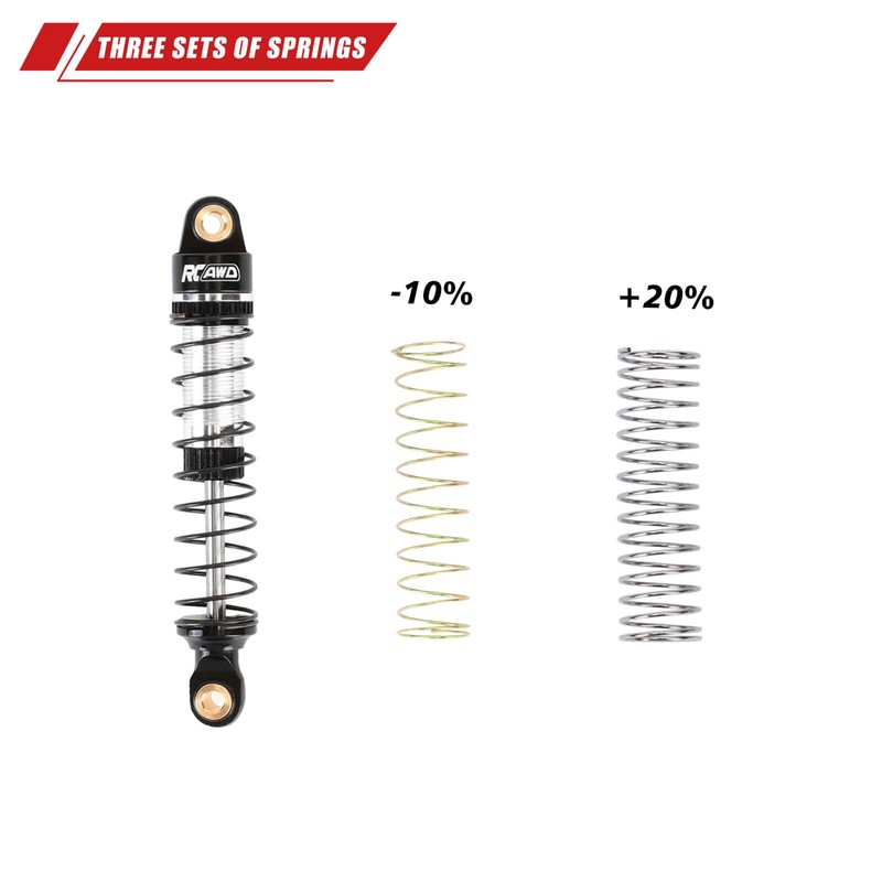 RCAWD 65mm Lengthen TRX4M Shocks Oil Type for TRX4M 1/18
