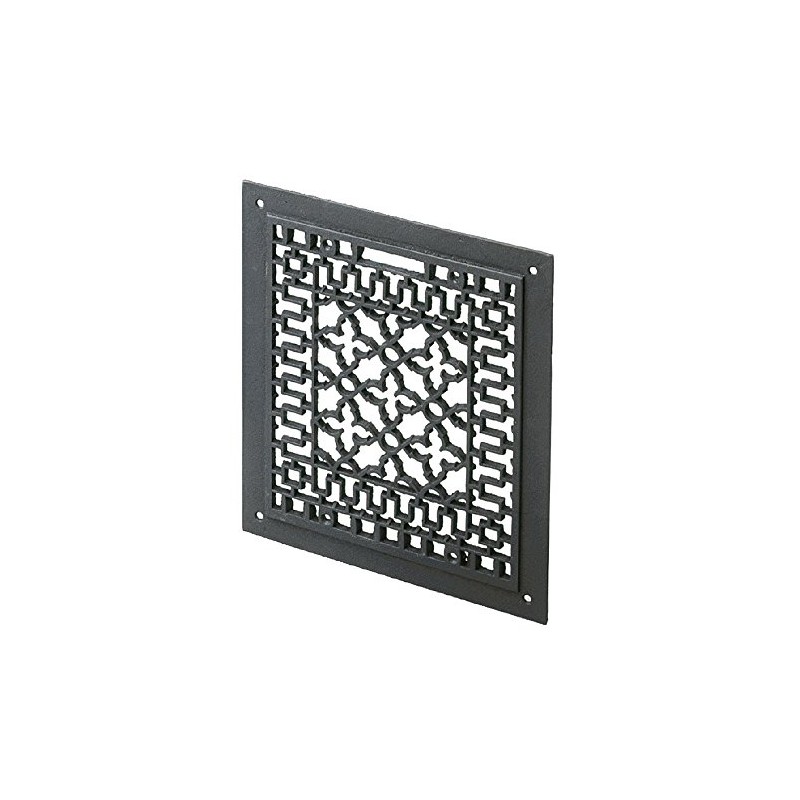 Minuteman International Cast Iron Floor Grate Grille, Black