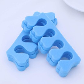 FRCOLOR 20 Pairs Toe Separators Pedicure Foam Finger Separators Pedicure Manicure Tools Nail Spacers Nail Separator Toe Cushions Sponge Toe Separator Nail Toe Separator Finger Dividers
