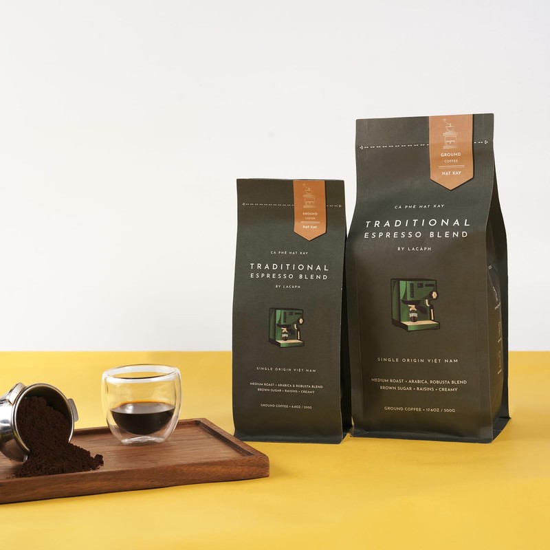 TRADITIONAL ESPRESSO BLEND - Vietnamese Pre-Ground Coffee (17.6 oz /