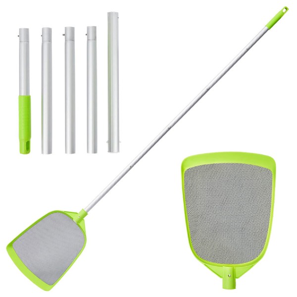 Sepetrel Pool Skimmer Net with Pole,Leaf Net for Cleaning,Above Ground