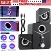 Universal USB 2.1 Computer Speakers System LED Desktop PC Laptop