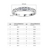 TJC Moissanite Seven Stone Ring In Platinum Plated 925 Sterling