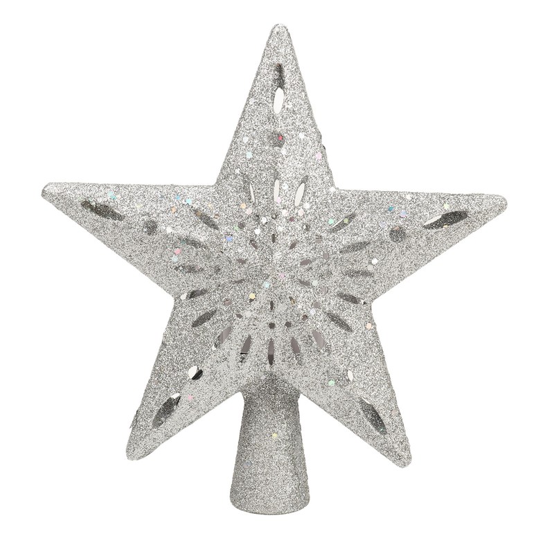 Christmas Tree Topper Lighted with Projector Christmas Star Tree Topper