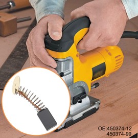 The Lord of the Tools 4PCS Power Tool Carbon Brushes 450374-12 Compatible with Dewalt DW130 Compatible with Black & Decker 2214-90 16.4x10.4x6.8mm