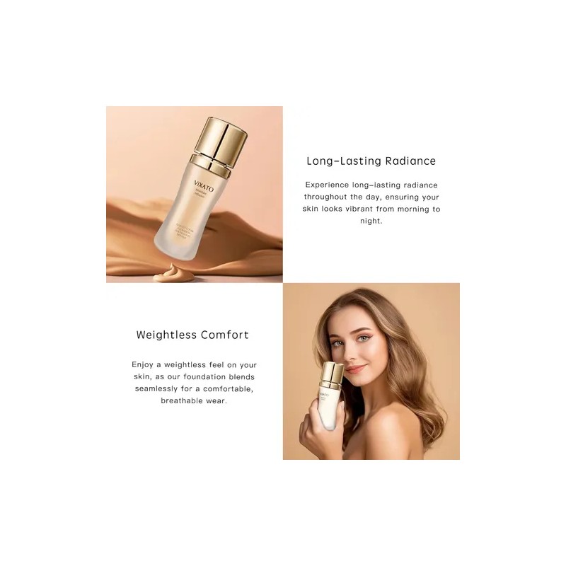 Base Correctora Líquida Cover Hydration De 45 Ml De Vixato