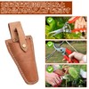Doyime Pruning Shears Case, Pruning Skin Sack, Cowhide Leather, Bud