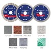 Konvixon 3PCS 4-1/2 Inch Diamond Cutting Blades for Angle Grinder,