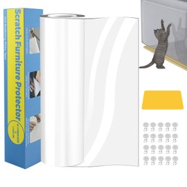 Lovcoyo Scratch Protection Cat Tape, 30 cm x 3 m Anti Scratch Film for Cats, Scratch Protection Sofa Cat Pad, Cat Scratch Protection Film, Scratch-Resistant Protective Film for Sofa, Wall, Door and
