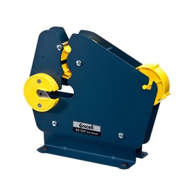 WOD ET-808K Metal Constructed Wide Neck Poly Bag Sealer Taper Dispenser with Trimmer Blade - Ideal for Sealing Large Volume UPVC Bags: Fits Up to 3/4 inch Wide (Holds 3 inch Core)