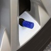 X AUTOHAUX 4pcs Round Car Tire Valve Stem Caps Dust